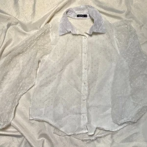 Chemise Femme en Tulle à Petits Pois - Taille XL