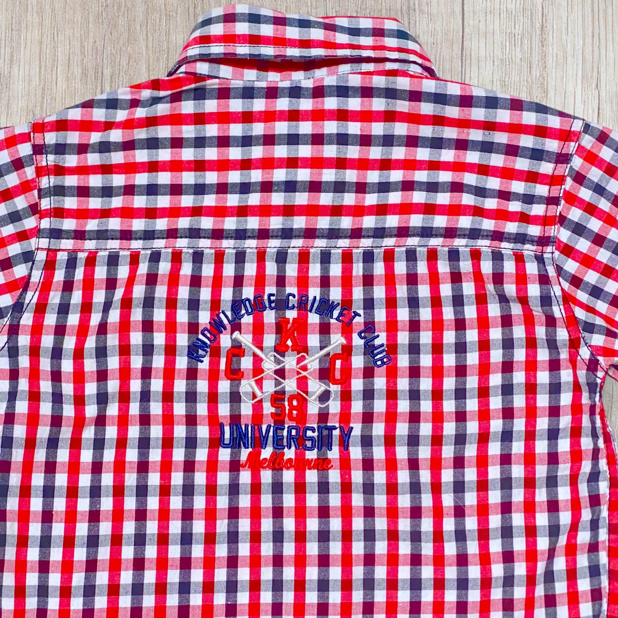 Chemise garçon P’tites Canailles 7 ans – Carreaux rouge blanc noir – Image 7