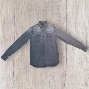 Chemise homme Zara Men–Taille S–Jean noir/gris vieilli–Très bon état