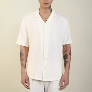 Chemise homme manches courtes texturée Marrakech 2078