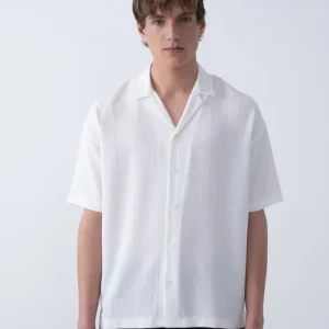 Chemisette à texture discrète pour homme Marrakech 2447