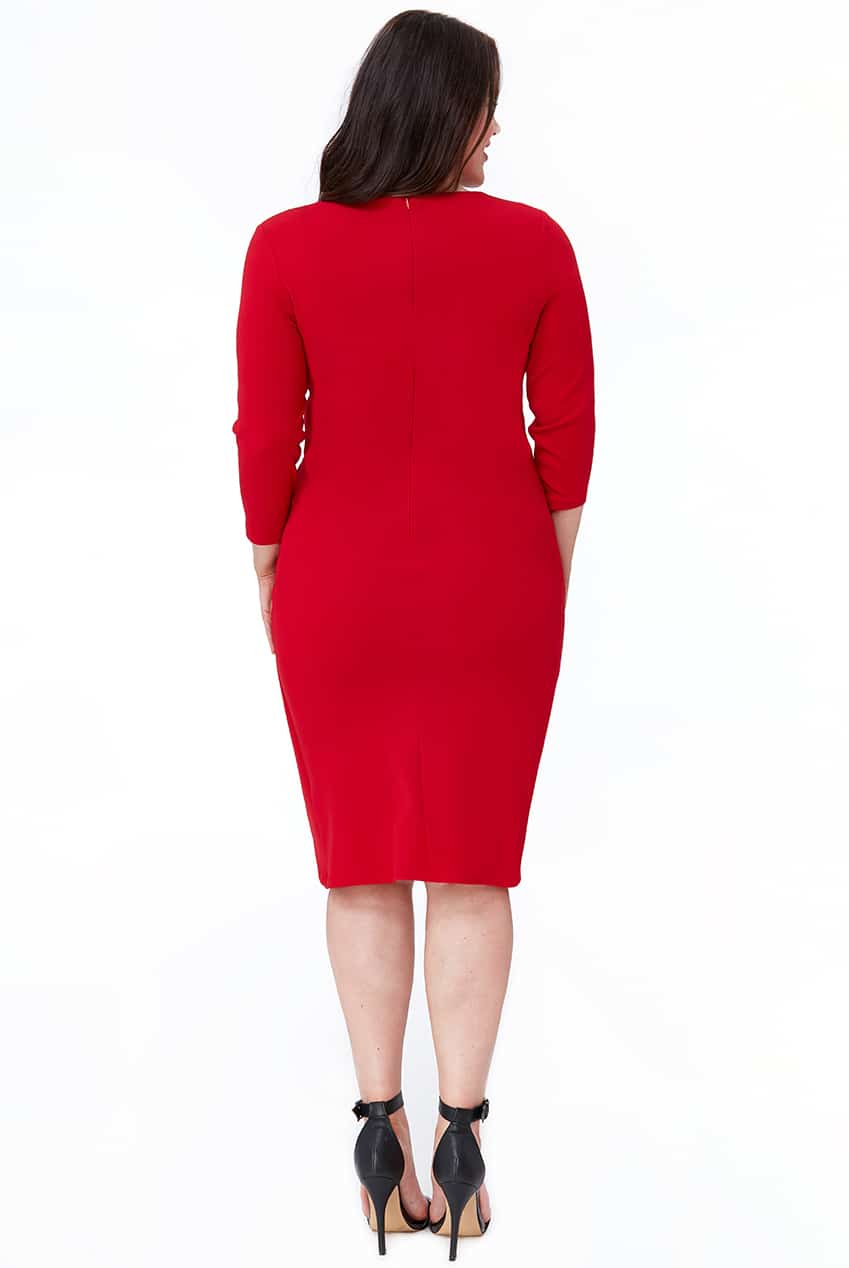 Robe Goddiva avec empiecement volanté – Image 2