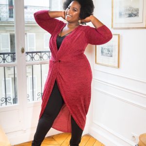 Tunique drapée Anna en maille