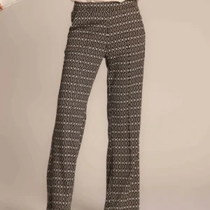 Easy Straight pantalon chino femme en jersey avec motif géométrique straight fit