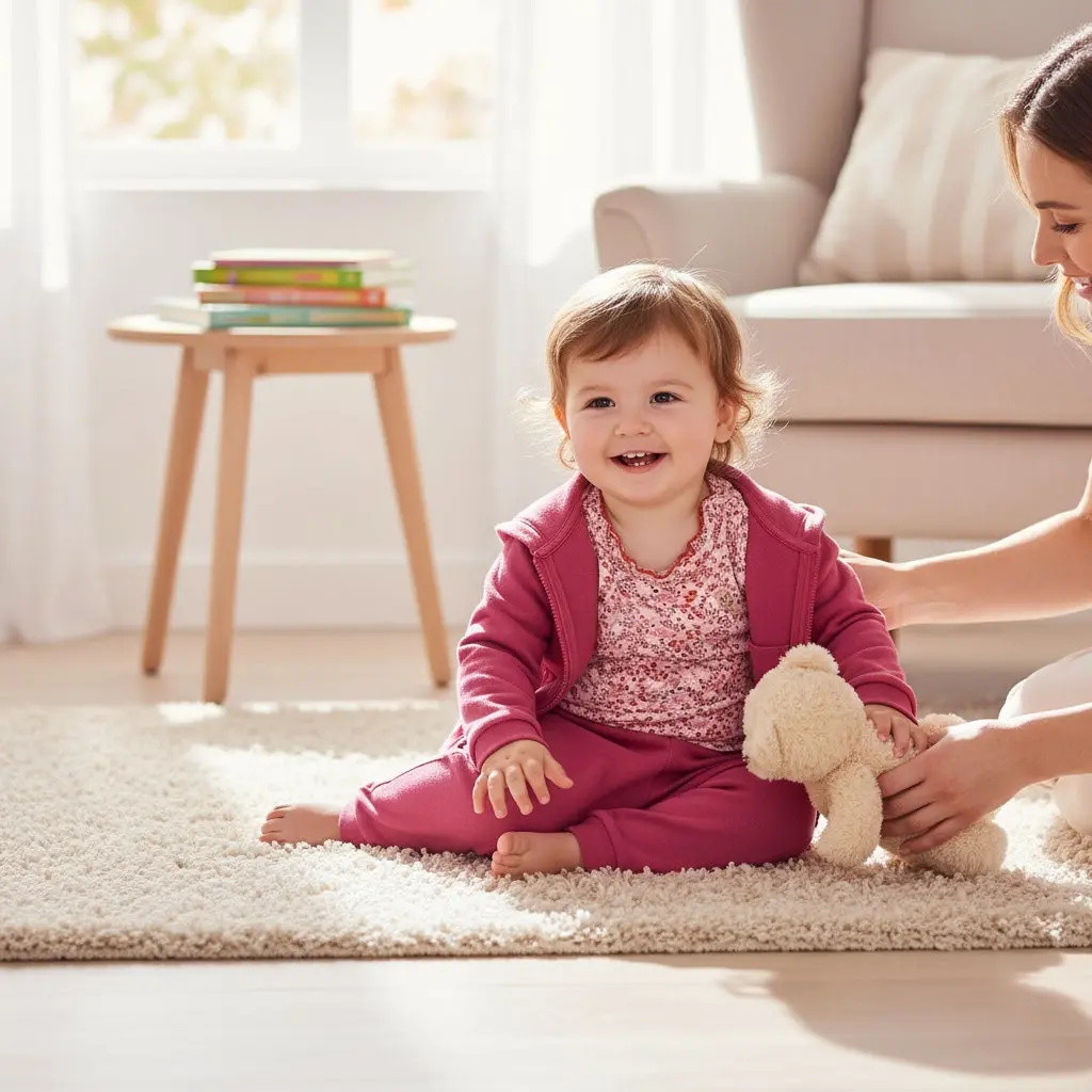 Ensemble bébé fille Obaïbi 9 mois – 3 pièces vieux rose – Image 8