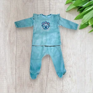 Ensemble pyjama bébé fille Verbaudet–12 mois–Vert clair pastel