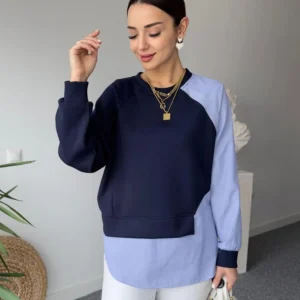 Sweat design bicolore