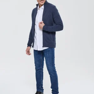 Gilet Carlos Navy chiné