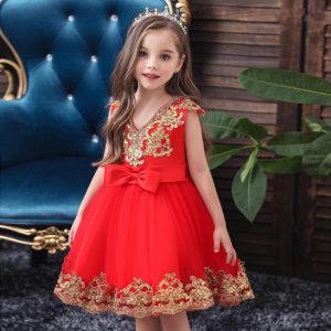 Tenue de Princesse Rouge pour Mariage