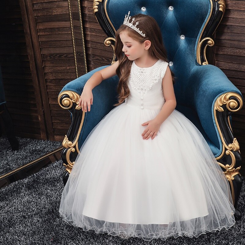 Robe de Princesse Blanche Fille – Image 2