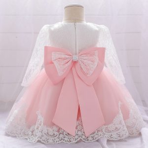 Robe Bébé Rose Pêche