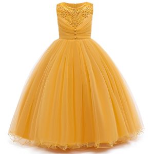 Robe Princesse Jaune Nouvel An Fillette