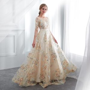 Tenue de Soirée Princesse à Fleurs