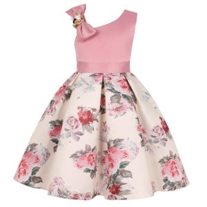 Robe Princesse Rose Vintage pour Fille