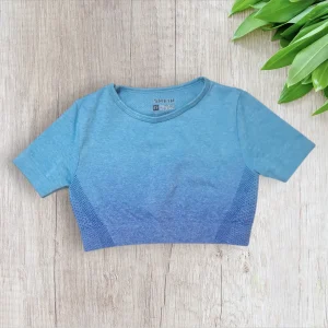 Haut de sport fille Shein–6 ans–Bleu dégradé–Très bon état