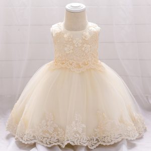 Robe de Princesse Bébé Beige