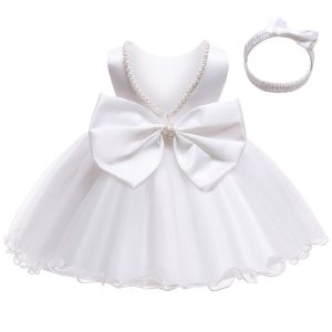 Robe Bébé Blanche pour Cérémonie