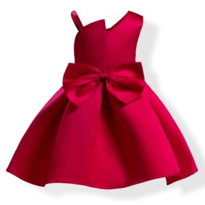 Robe Princesse Rouge Nœud Papillon