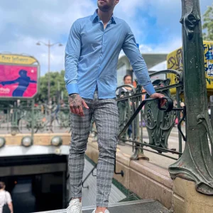 Chemise bleu ciel fashion homme