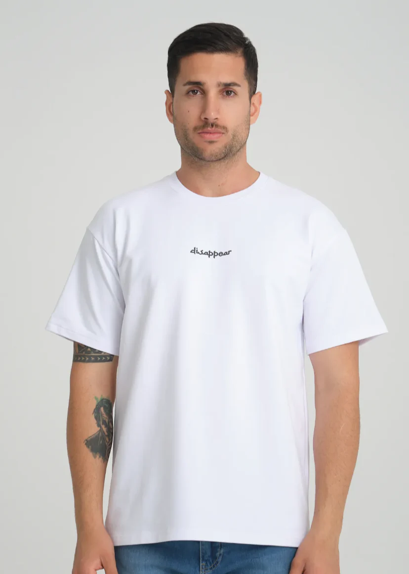 T-shirt Hallstarz oversize imprimé tapis oriental – style graphique « disappear » 24032501 – Image 4