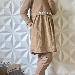 Ensemble de survêtement avec sweat-shirt Chemise - Camel