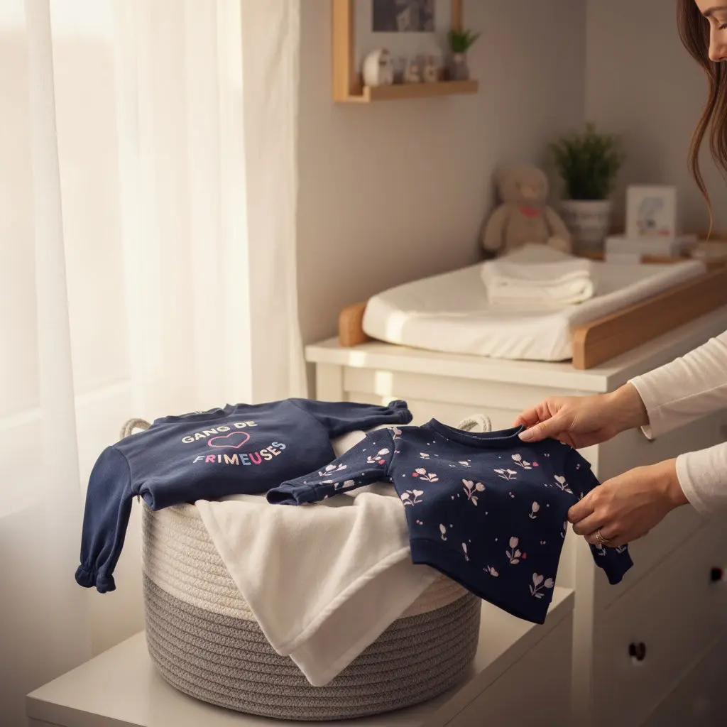 Lot de pulls bébé fille Gémo 6 mois bleu marine – Image 2