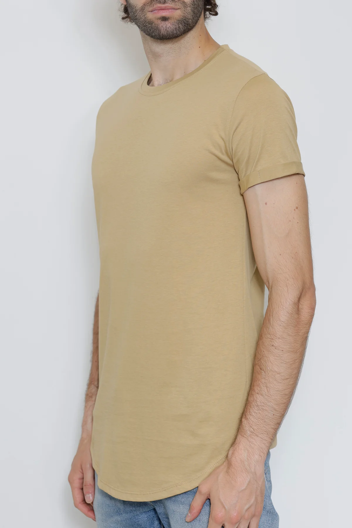 T-shirt Uni Homme – Slim Fit Moderne – Image 2