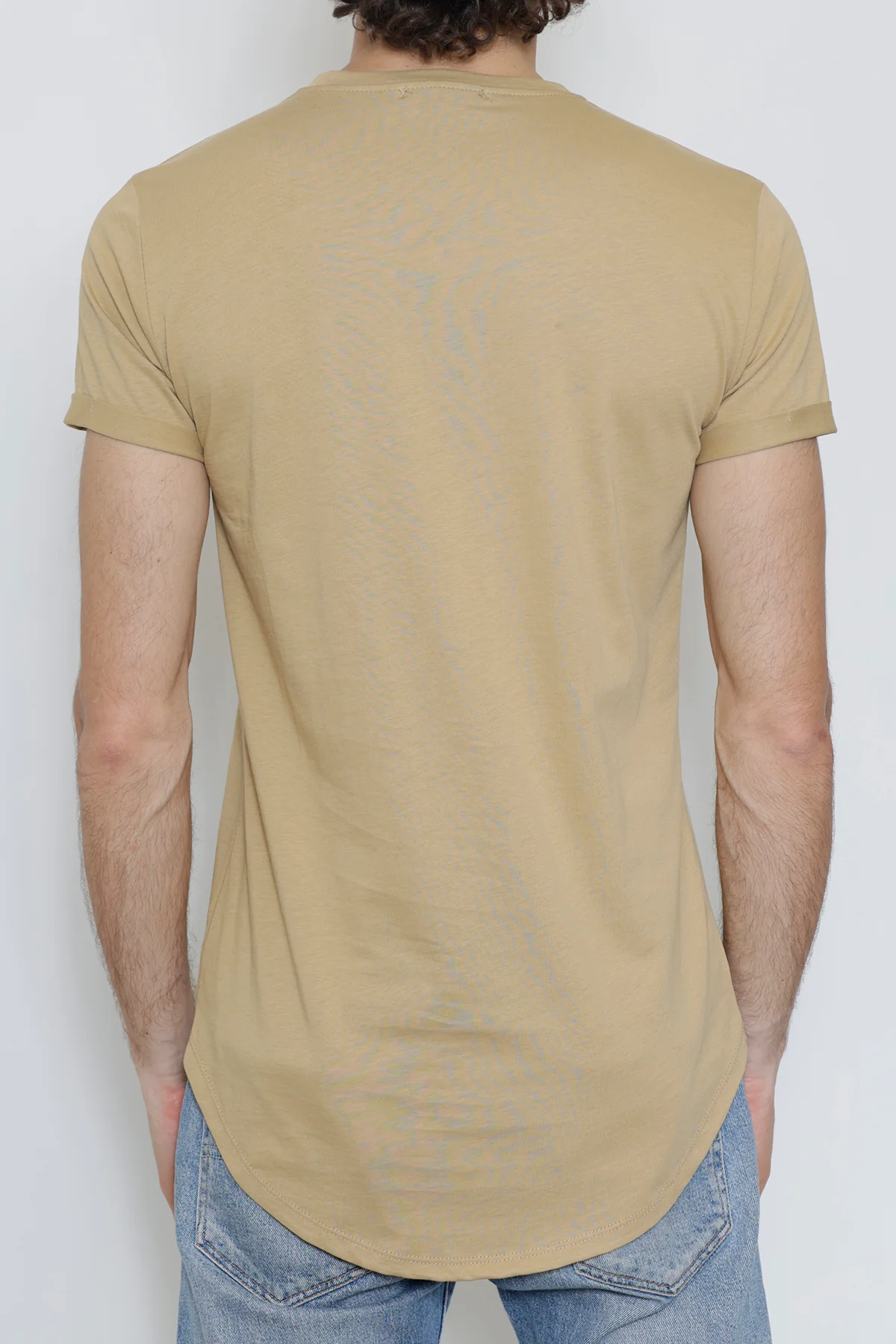 T-shirt Uni Homme – Slim Fit Moderne – Image 3