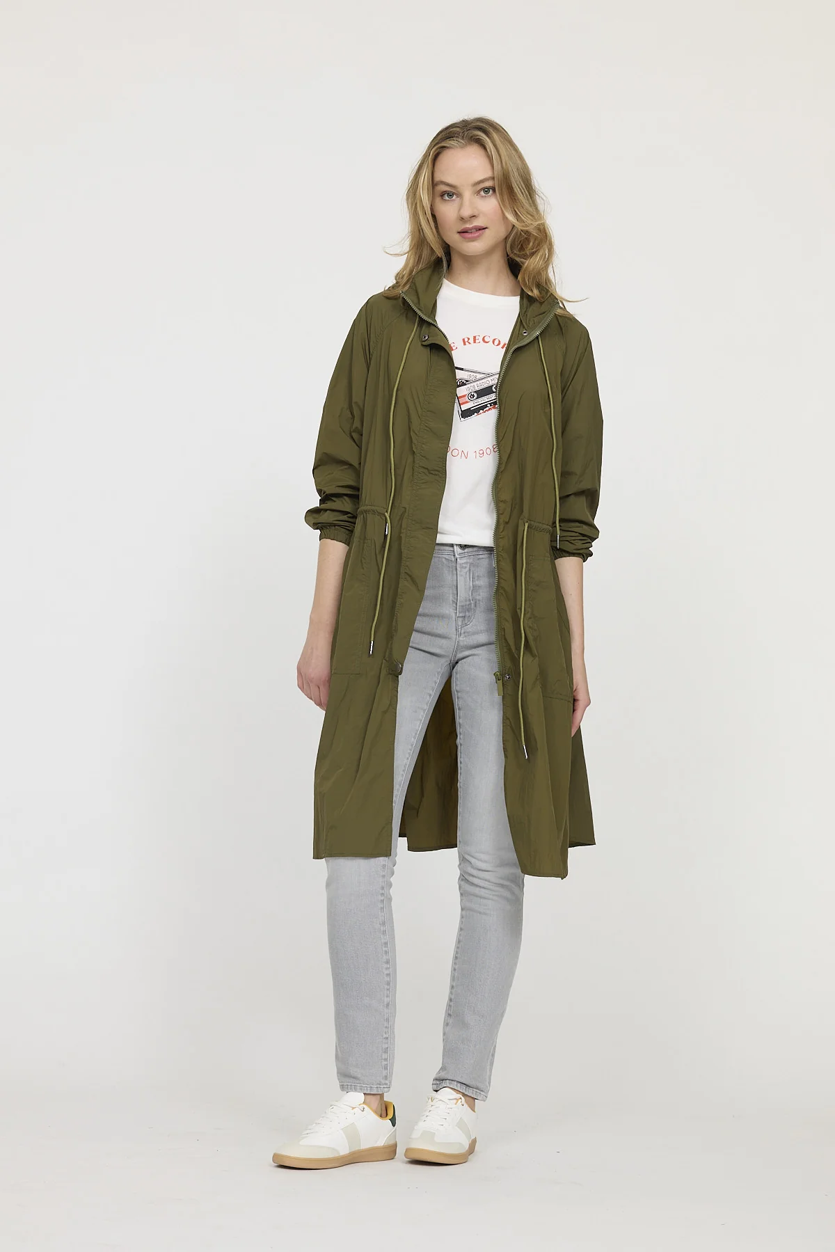 Manteau FAPINI Olive – Image 2