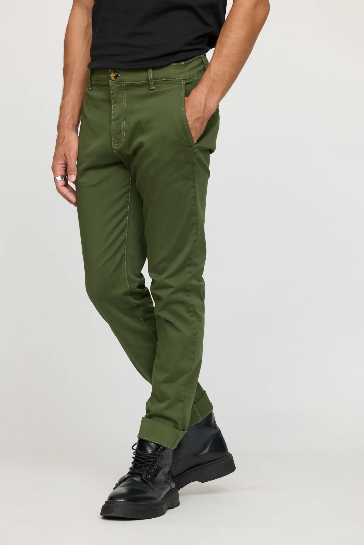 Pantalon Chino Straight Gery – Image 2