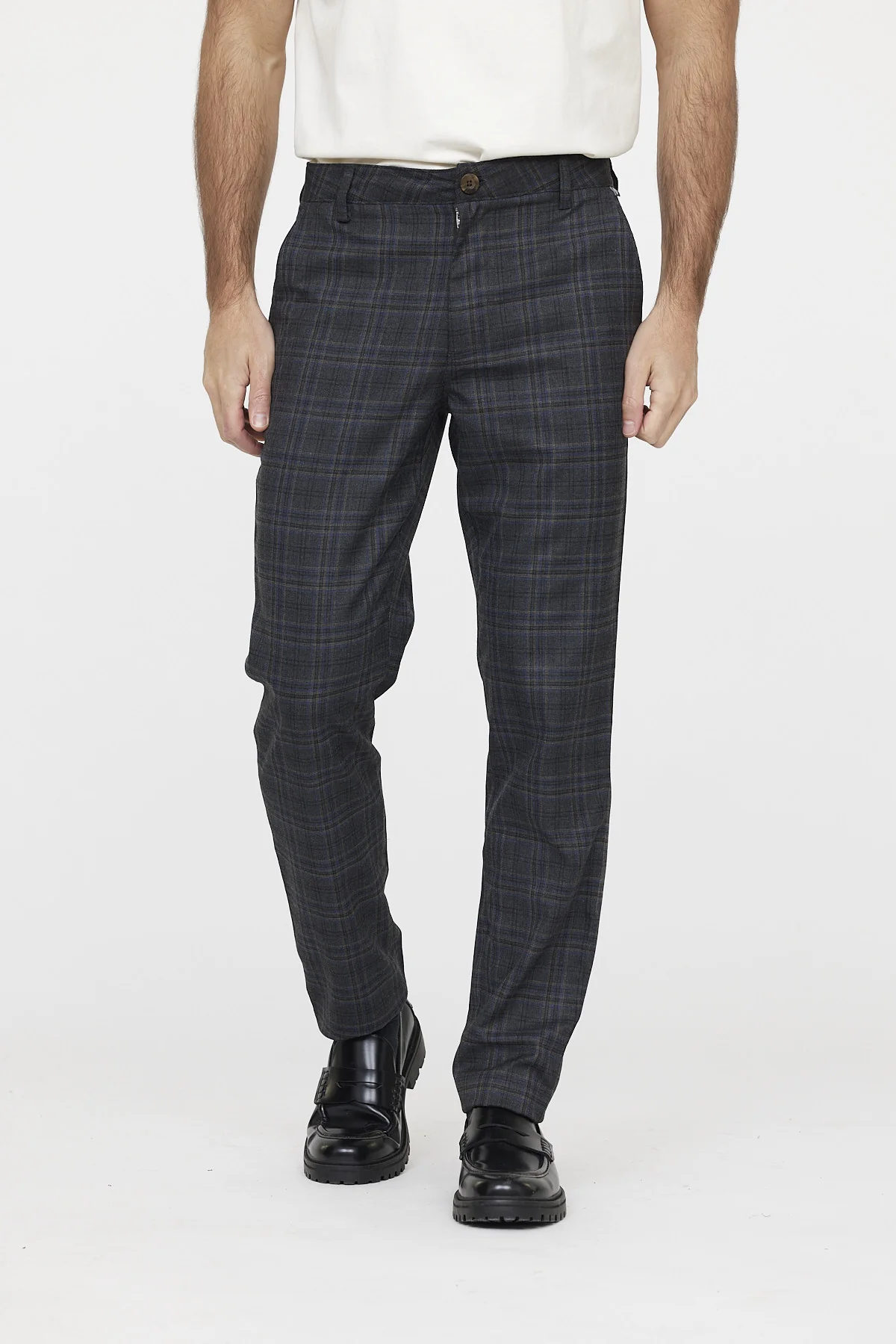 Pantalon GALANT Check dark grey