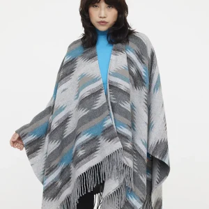Poncho ULIVAO Turquoise