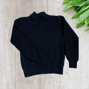 Pull Noir Femme Col Roulé - Taille XS - Kiabi