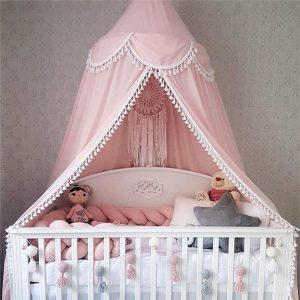 Voile de Lit rose pour Bébé