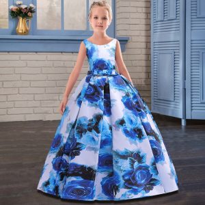 Robe Florale Princesse Bleue