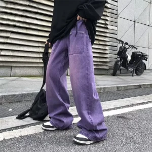 Baggy purple pants