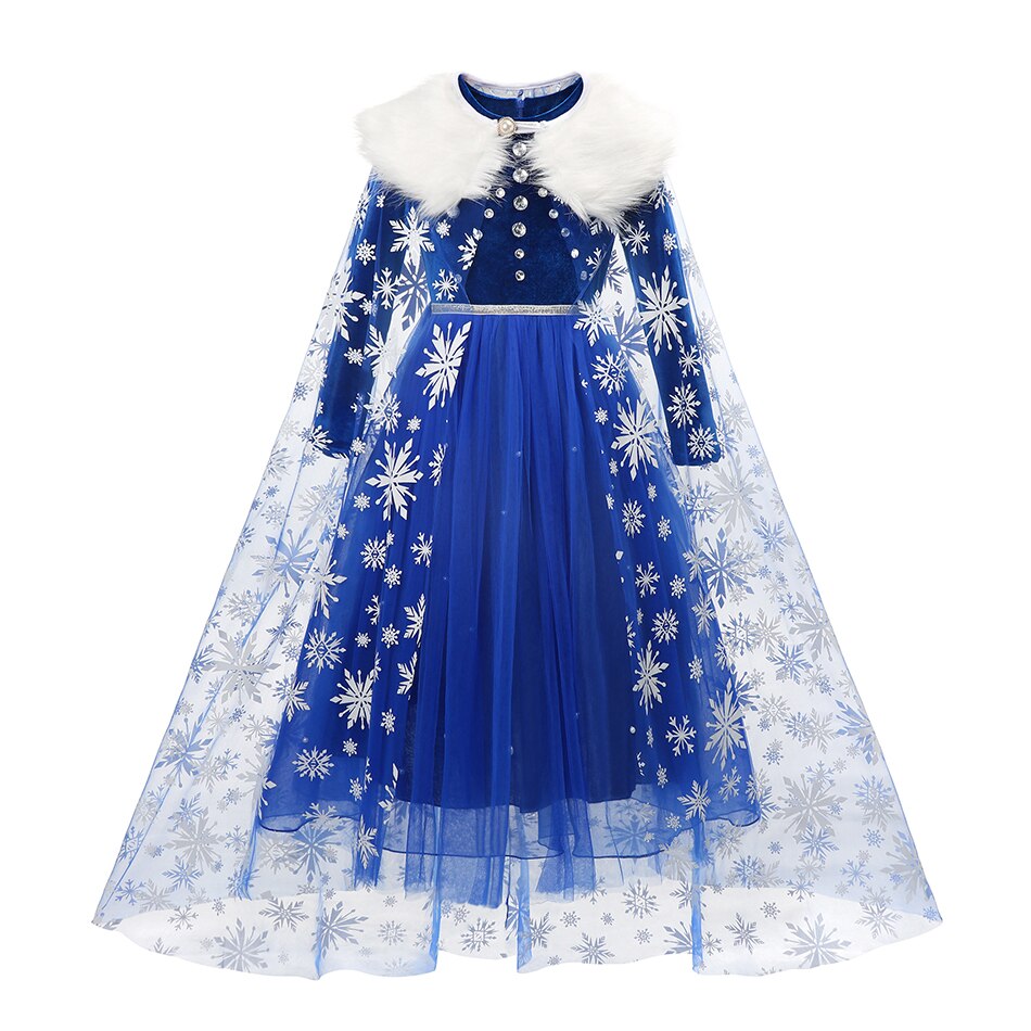 Robe de Princesse Elsa avec Voile