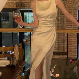 Robe de Soirée Satinée