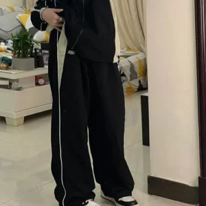 Baggy black sweatpants