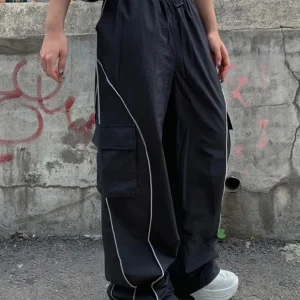 Black baggy joggers