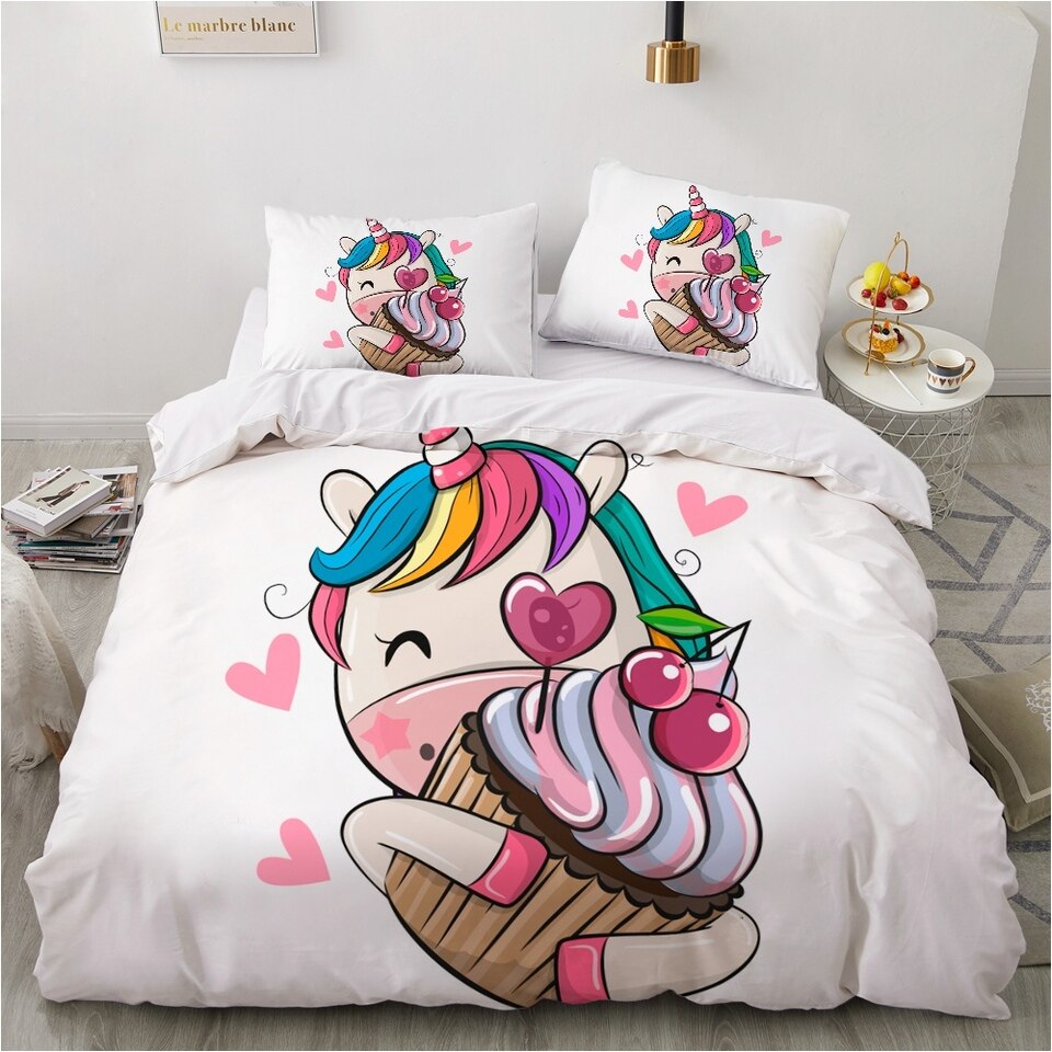 Housse de Couette Licorne Anniversaire