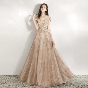 Robe Longue Princesse Champagne