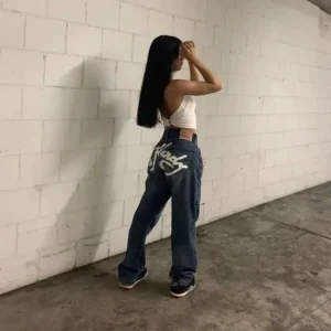 90s baggy high jeans