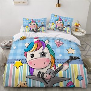 Housse de Couette Licorne Guitare