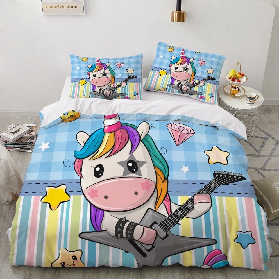Housse de Couette Licorne Guitare