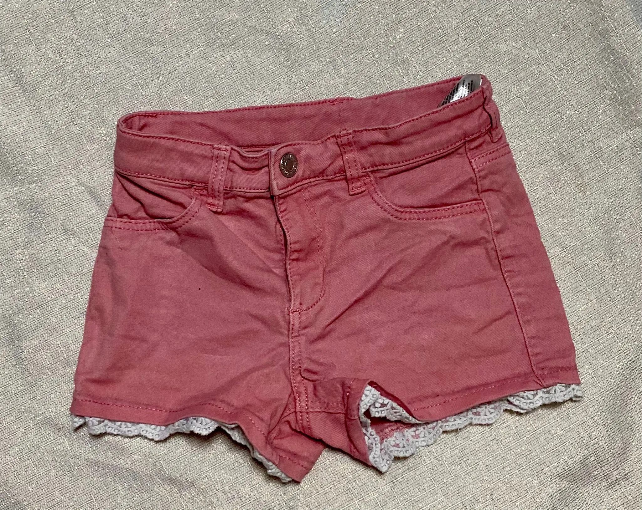 Short en Jean Coloré avec Dentelle - Fille 6-7 ans, H&M – Image 4