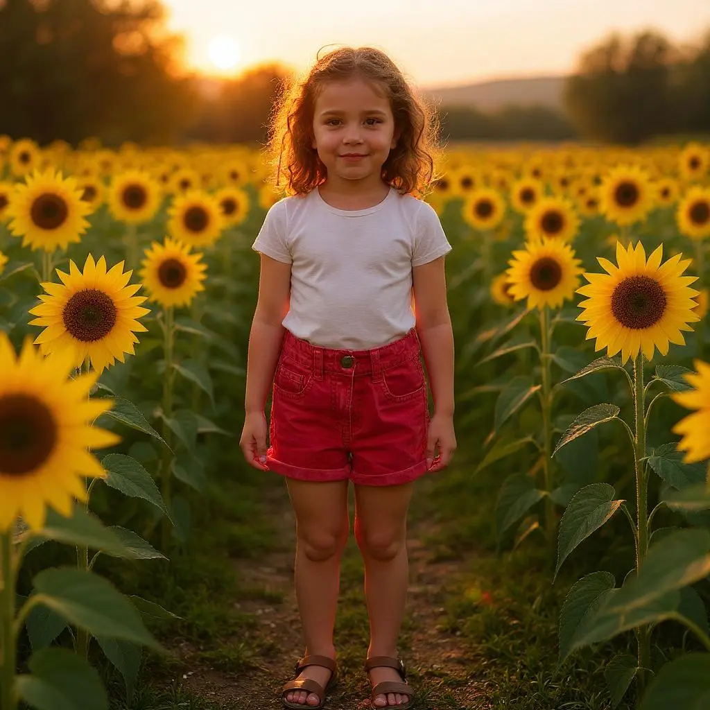 Short fille en jean coloré–5 ans | Rose clair ou rose-rouge | Districenter – Image 6