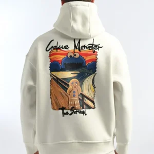 Sweat à Capuche Oversize Cookie Monster Scream 241515