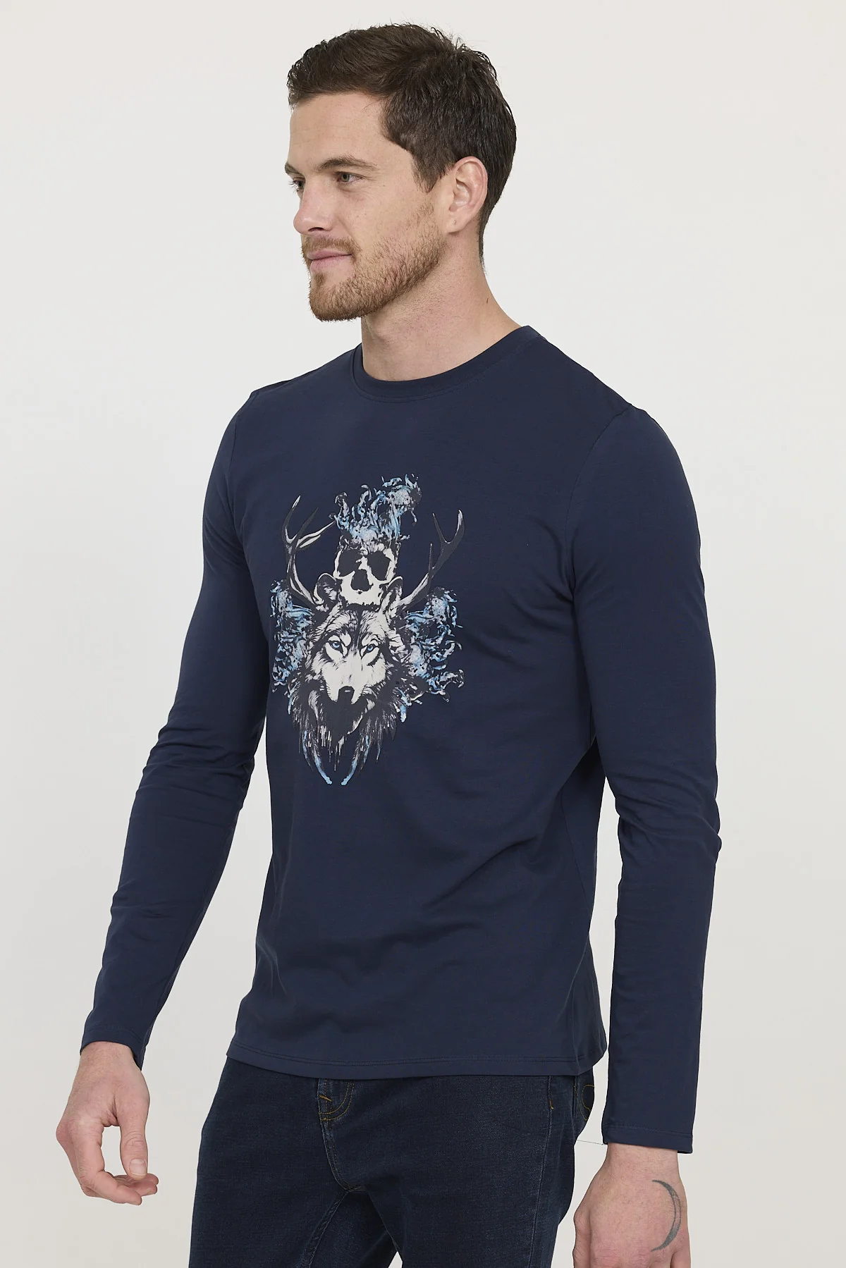 T-shirt ALOUPO Navy – Image 3