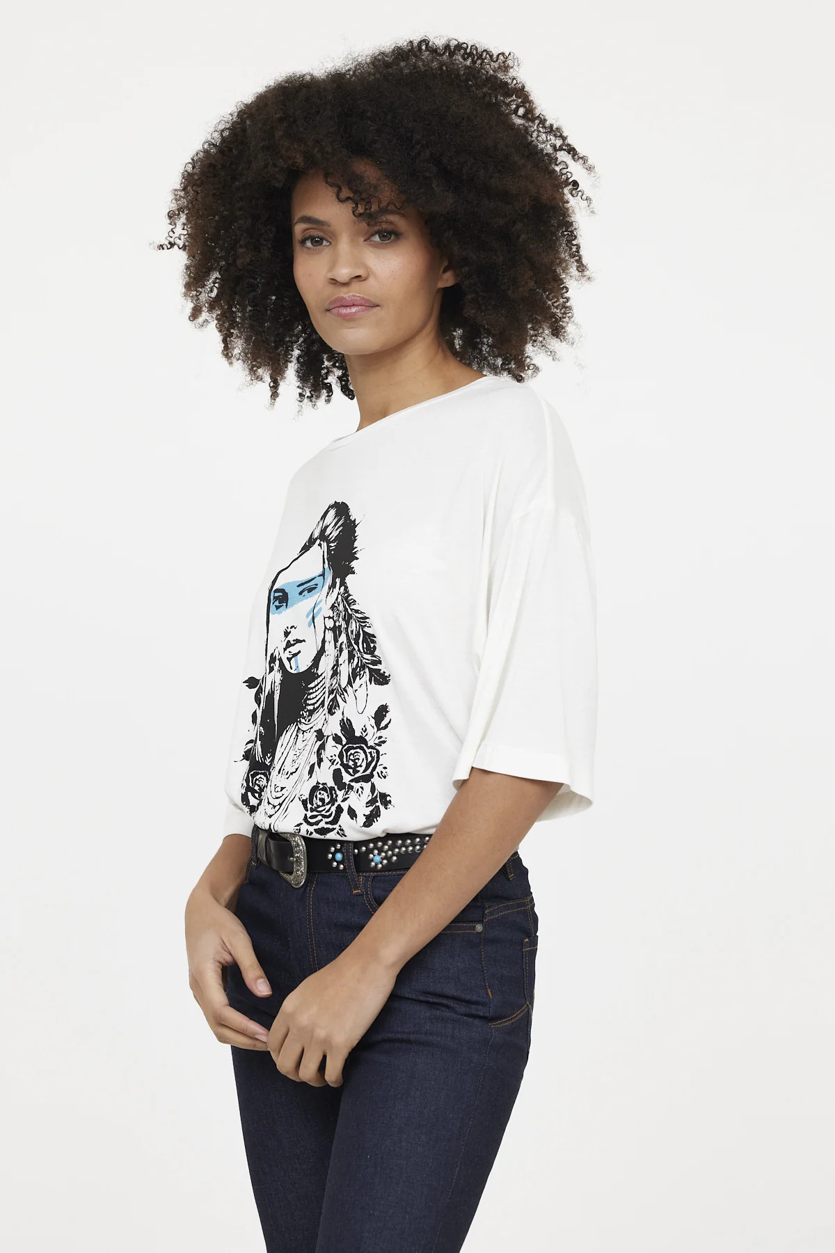 T-shirt AMERA Ivory – Image 2